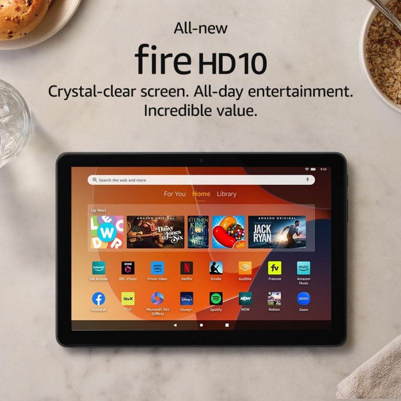 Amazon Fire HD 10 Tablet (10.1", 32GB, 2023, 13th Generation) - Black