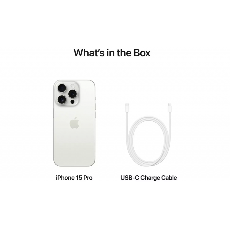 Apple iPhone 15 Pro Max (256GB) - White Titanium