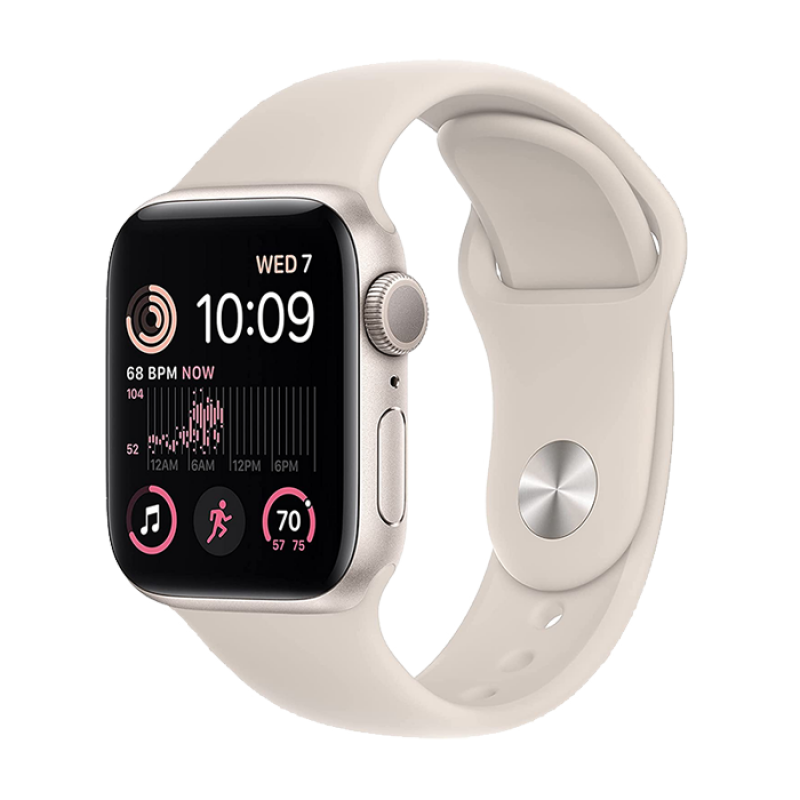 Apple Watch SE 2022 2nd Generation (GPS, 40mm) - Starlight Aluminium Case with S/M Starlight Sport Band Apple Watch SE 2022 2nd Generation (GPS, 40mm) - Starlight Aluminium Case with S/M Starlight Sport Band