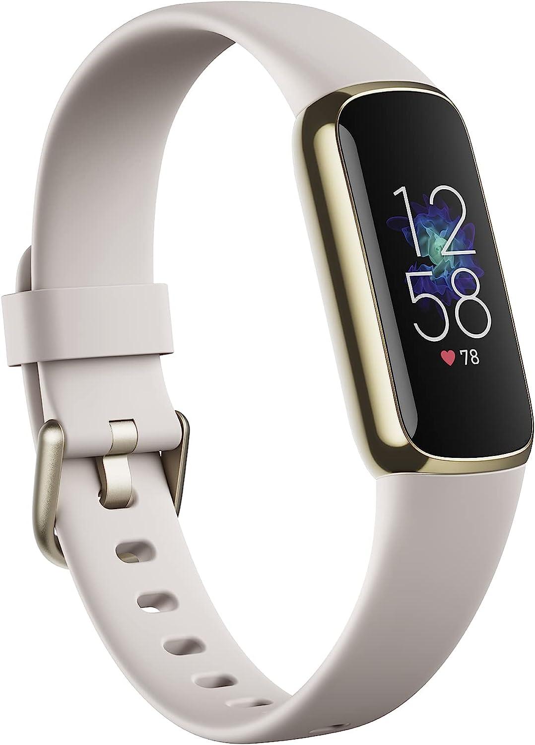 Fitbit Luxe Activity Tracker - Lunar White / Soft Gold