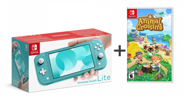 Dealmonday Nintendo Switch Lite Animal Crossing Bundle Turquoise
