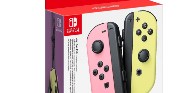 Dealmonday Nintendo Switch Joy Con Left Right Wireless Pastel Pink Pastel Yellow