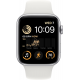 Apple Watch SE 2022 2nd Generation (GPS, 44mm) - Silver Aluminium Case with S/M White Sport Band Apple Watch SE 2022 2nd Generation (GPS, 44mm) - Silver Aluminium Case with S/M White Sport Band